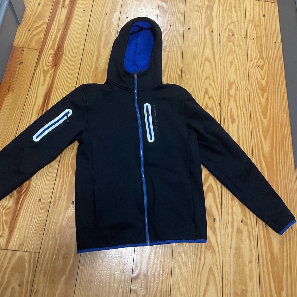 Black Men’s Small Vineyard Vines Fleece Zip Up Jacket